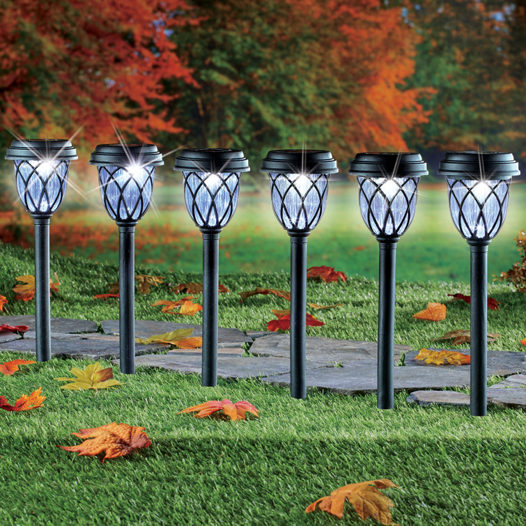 Arlmont & Co. Solar Outdoor Landscape Pathlight Stakes Set Of 6